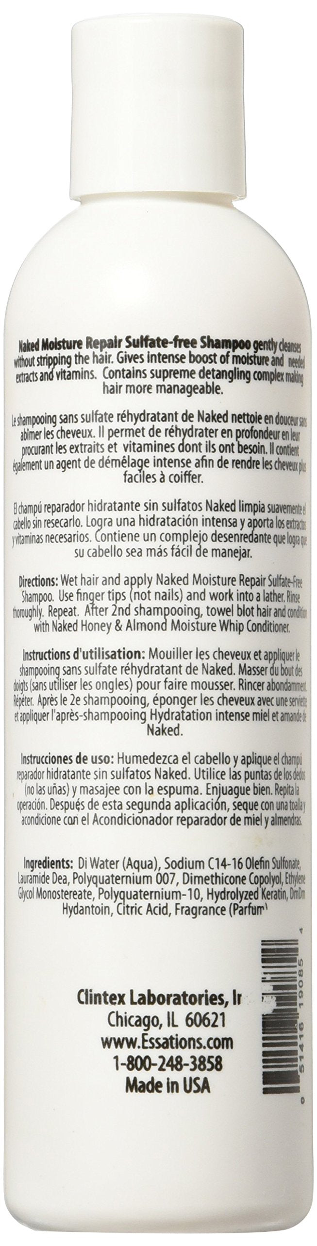 Naked Moisture Repair Shampoo 8oz Beauty & Personal Care Naked by Essations