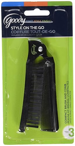 Goody 08524 Style On The Go Compact Brush and Comb Combo; Maintain Your Look On the Go; Perfect Size for Purse, Pocket or Tote Bag; Measures Approx. Beauty & Personal Care GOODY