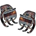 Camila Paris NV123 French Hair Clip for Women, Small Set of 2 Tortoise Girls Hair Claw Clips Jaw. Fashion Durable Styling Hair Accessories for Women Beauty & Personal Care Camila