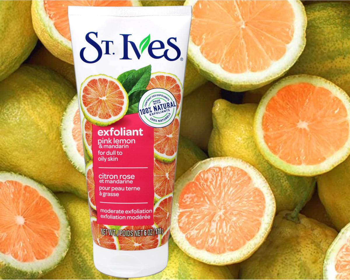 St. Ives Radiant Skin Pink Lemon and Mandarin Orange Face Scrub 6 oz (Pack of 6) Beauty & Personal Care St. Ives