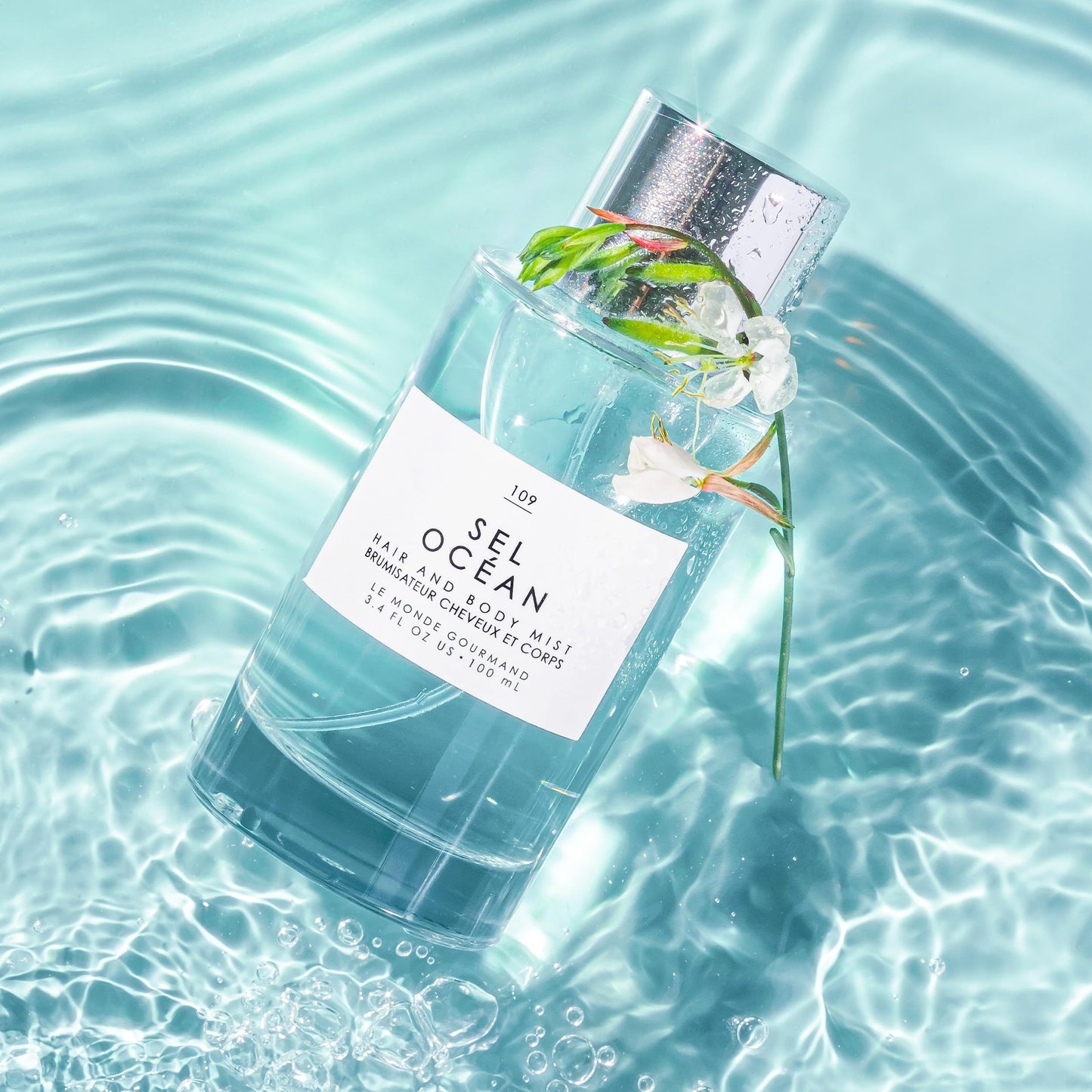 Le Monde Gourmand Sel Océan Hair & Body Perfume Mist - 3.4oz (100ml) - Honeysuckle, Muguet and Pink Sea Salt Fragrance Notes Beauty & Personal Care Le Monde Gourmand