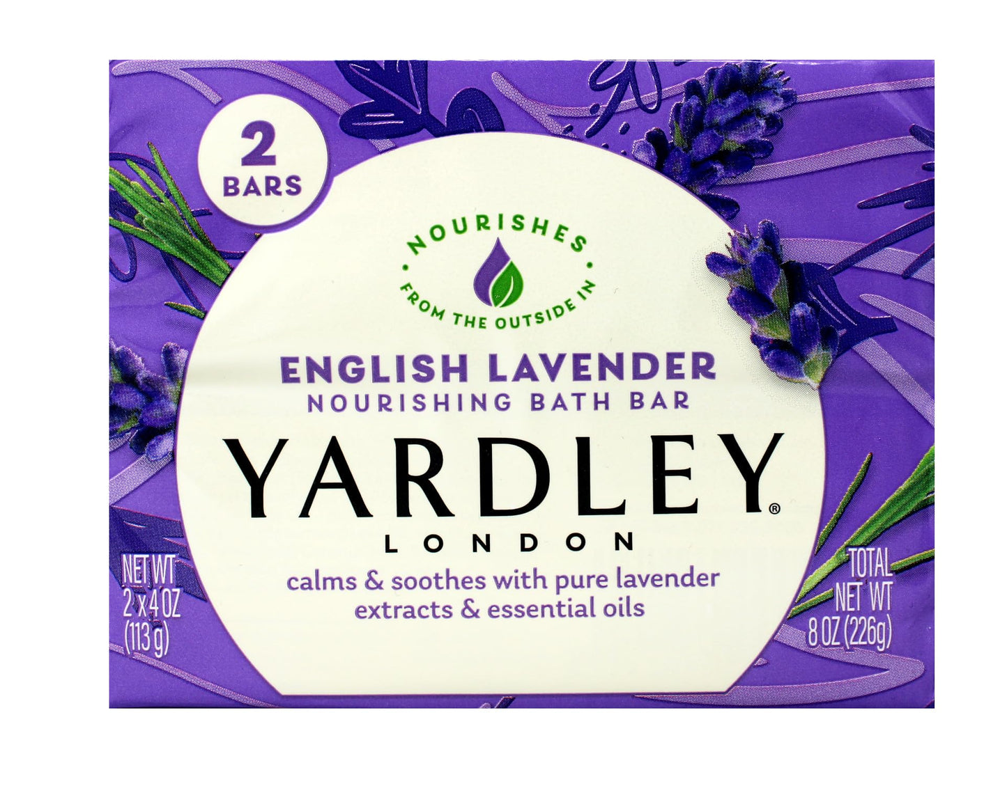 Yardley London English Lavender Nourishing Bath Bar Soap, Calming and Soothing with Essential Oils, 6 Boxes (2 Bars Each, 4 oz Per Bar) Beauty & Personal Care Yardley