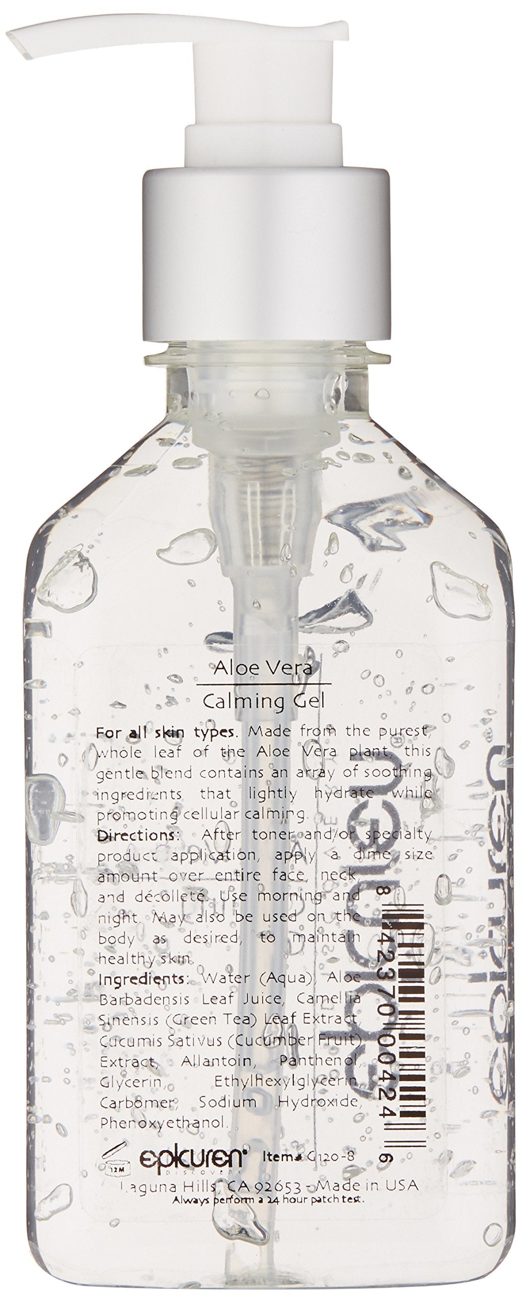 epicuren DISCOVERY Aloe Vera Calming Gel , Clear, 8 Fl Oz Beauty & Personal Care epicuren DISCOVERY