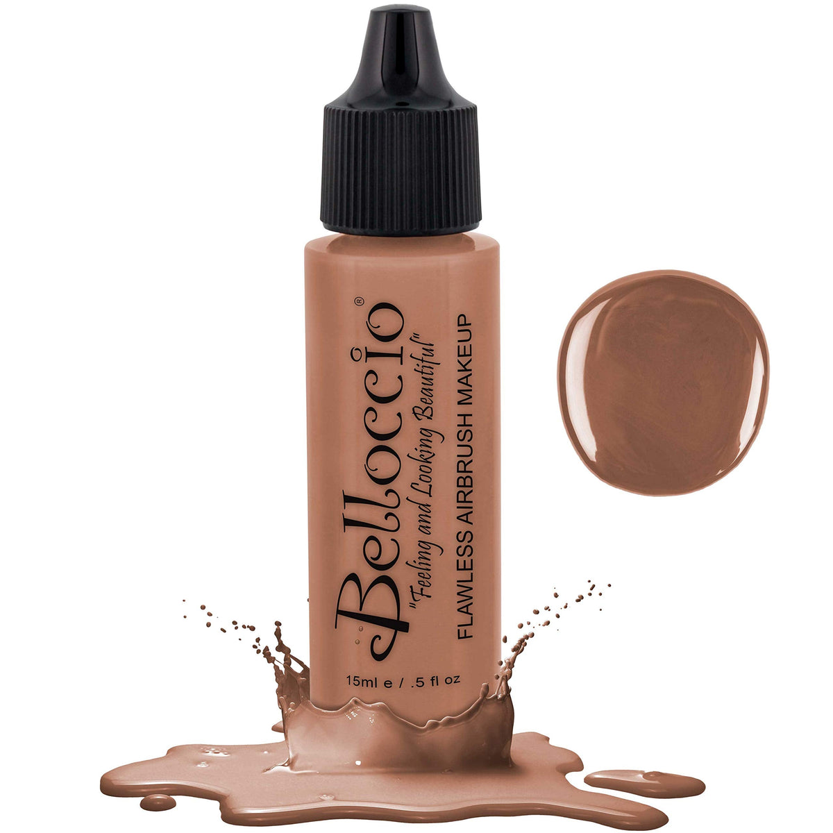 Belloccio's Professional Cosmetic Airbrush Makeup Foundation 1/2oz Bottle: Beige- Light-medium Pink Undertones Beauty & Personal Care Belloccio