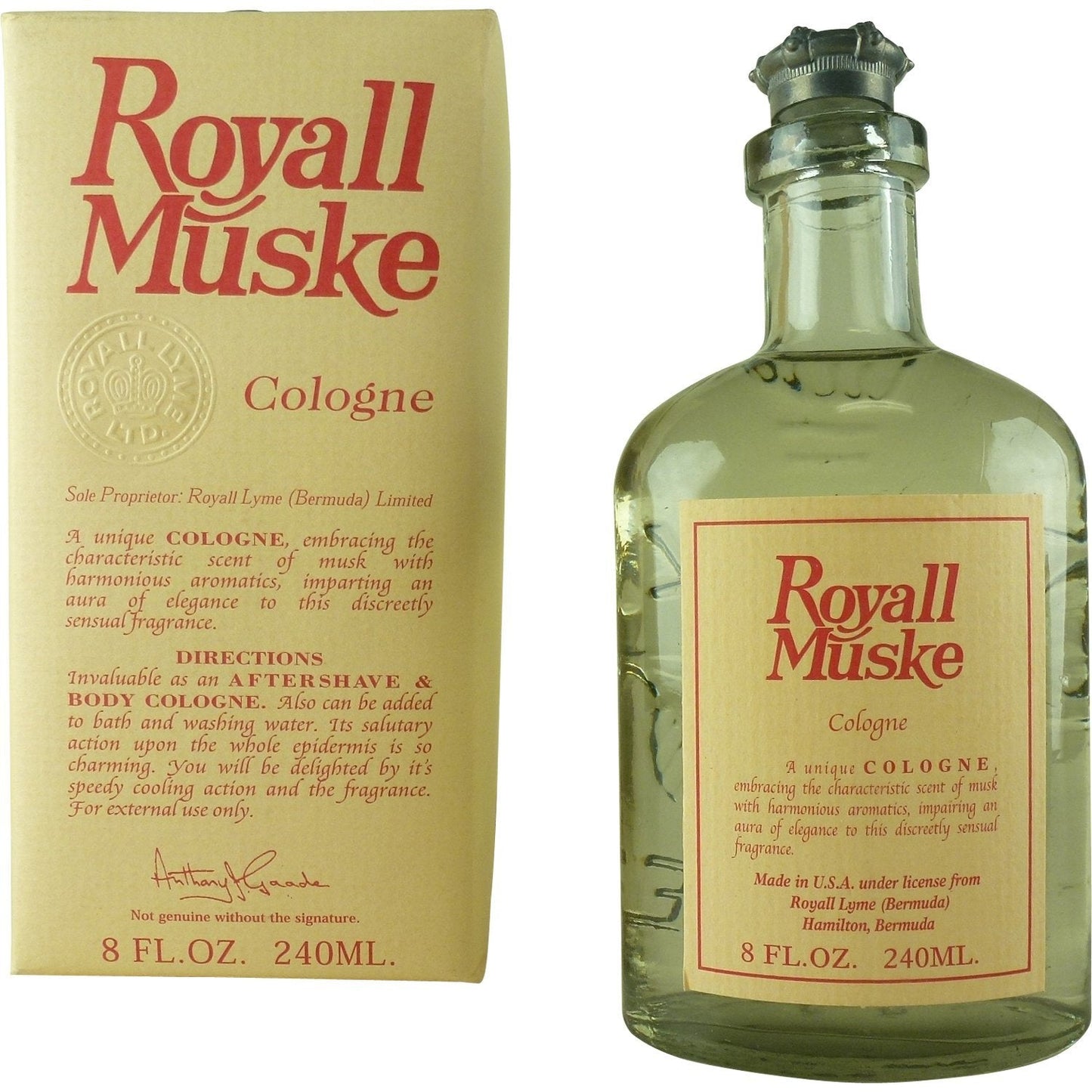 ROYALL MUSKE by Royall Fragrances All Purpose Lotion/Cologne 8 oz for Men Beauty & Personal Care ROYALL LYME