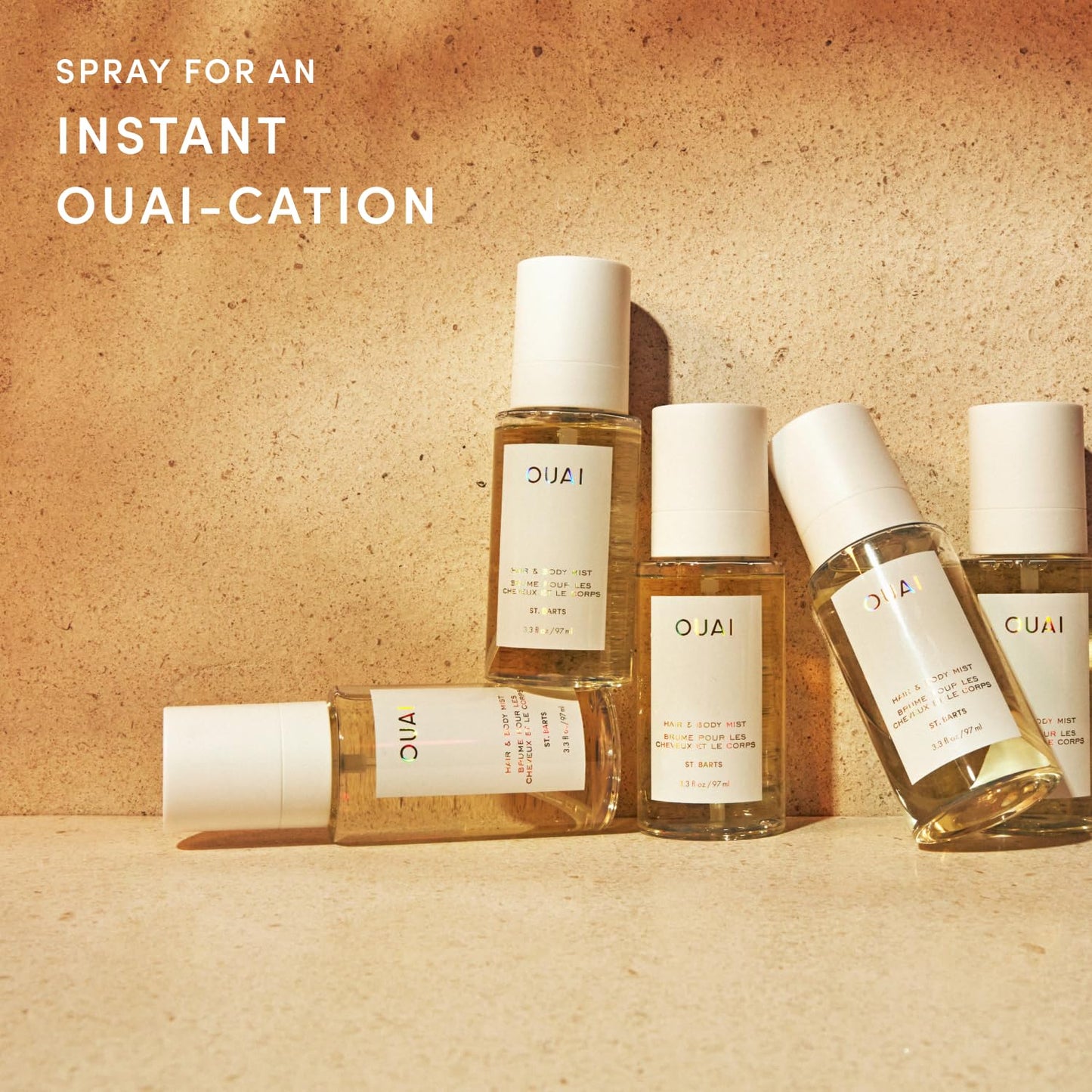 OUAI St. Barts Hair and Body Mist - Tropical-Scented Hair Perfume and Body Spray - Notes of Dragonfruit, Orange Blossom, Tuberose & Musk (3.3 Fl Oz) Beauty & Personal Care OUAI