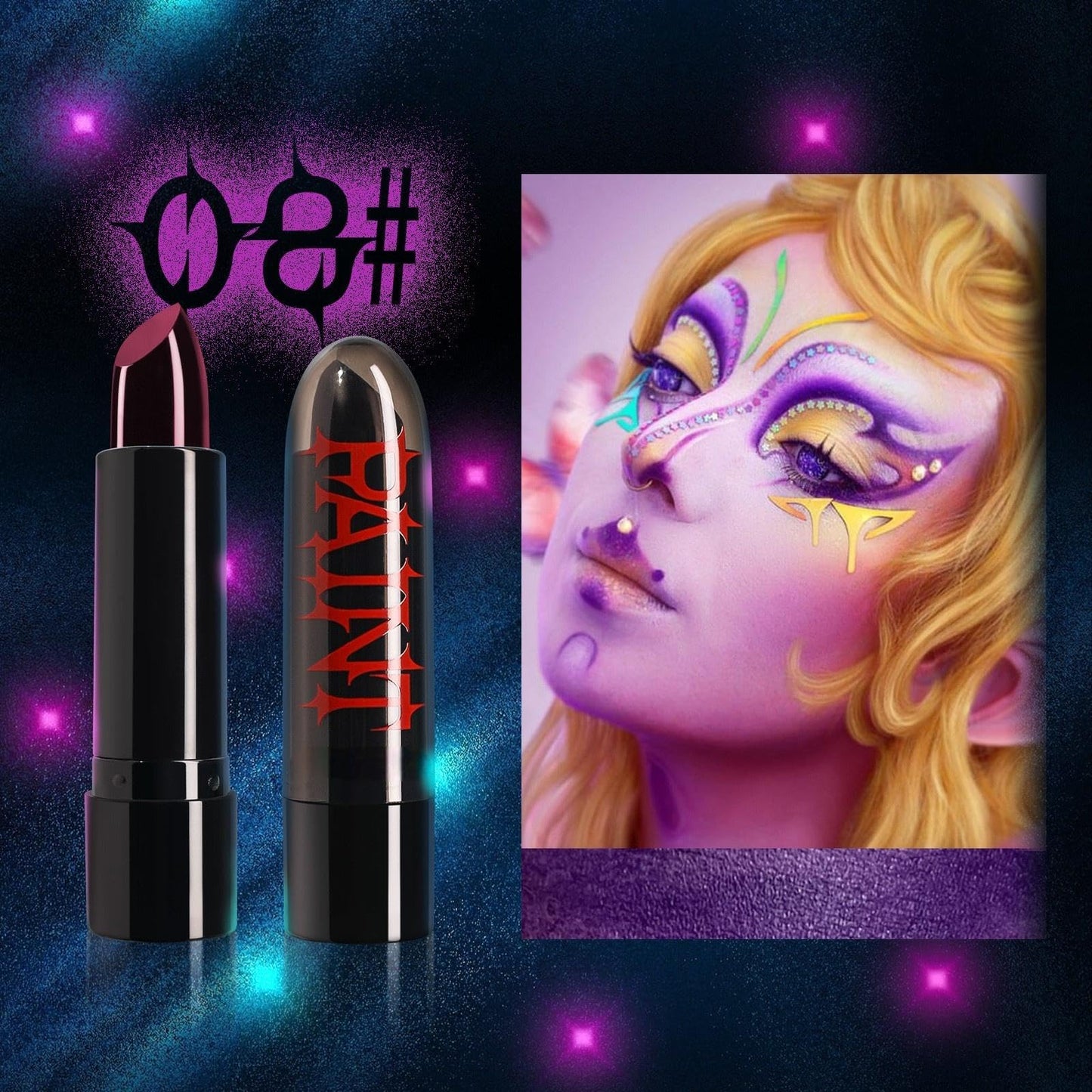 Halloween Face Body Paint Stick - Vampire Makeup Kit (5 Colors: Black, White, Red, Green, Blue) - Easy Apply Waterproof Long Lasting for Kids Adults Beauty & Personal Care iACen
