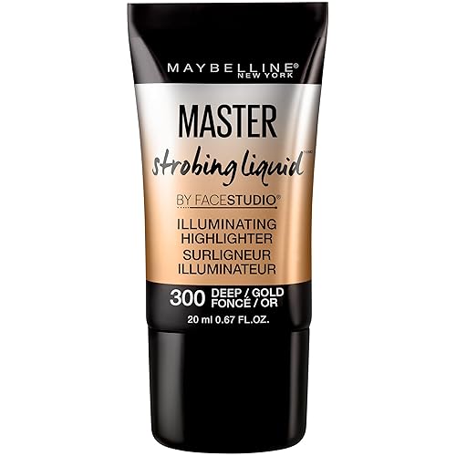Maybelline Master Strobing Liquid Illuminating Highlighter, Deep/Gold, 0.67 fl. oz. Beauty & Personal Care MAYBELLINE