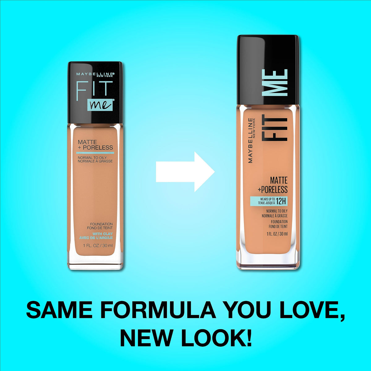 Maybelline Fit Me Matte + Poreless Liquid Oil-Free Foundation Makeup, Warm Honey, 1 Count (Packaging May Vary) Beauty & Personal Care MAYBELLINE
