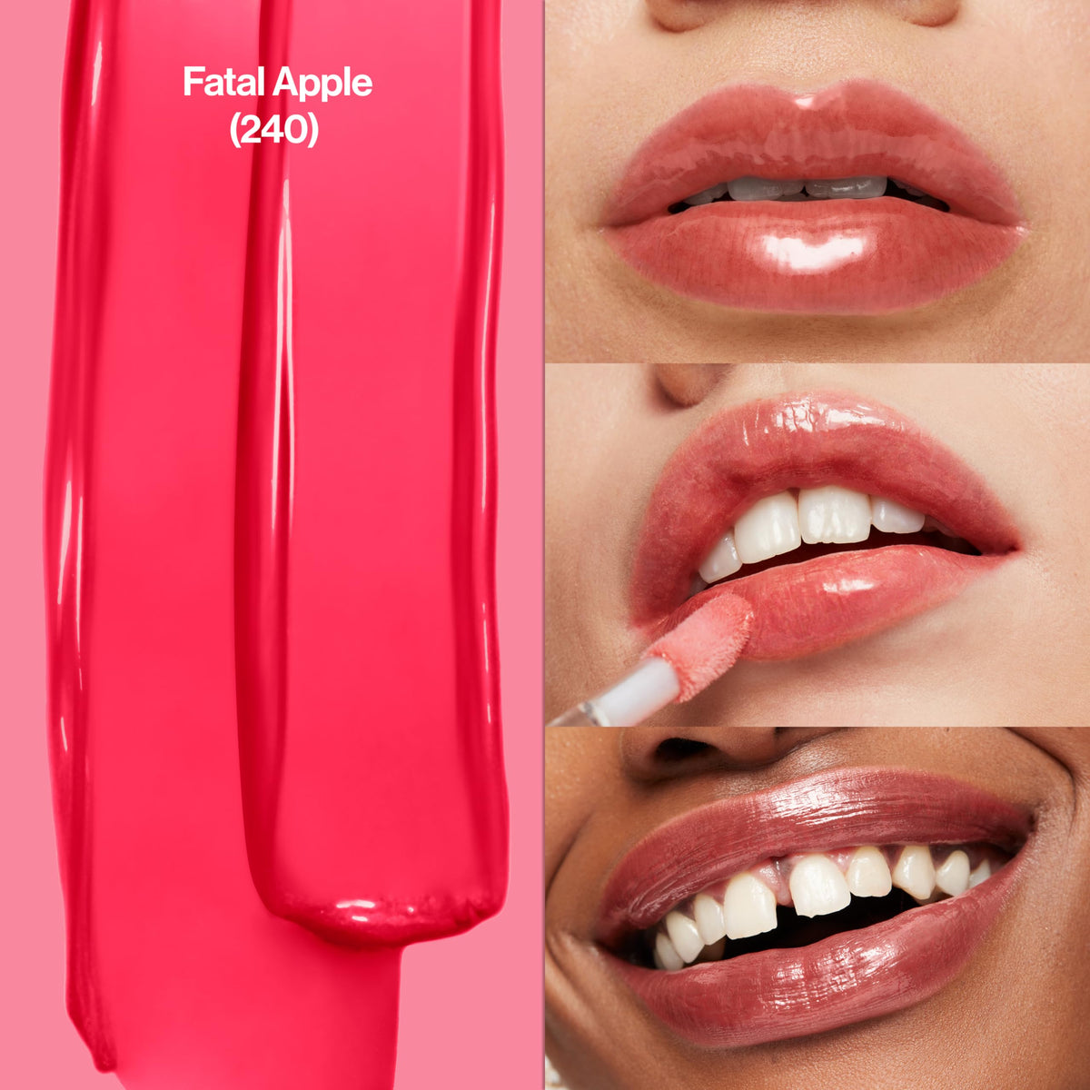 Revlon Super Lustrous Lip Gloss, Non-Sticky, Hydrating, High Shine Finish, 240 Fatal Apple, 0.13 oz Beauty & Personal Care REVLON