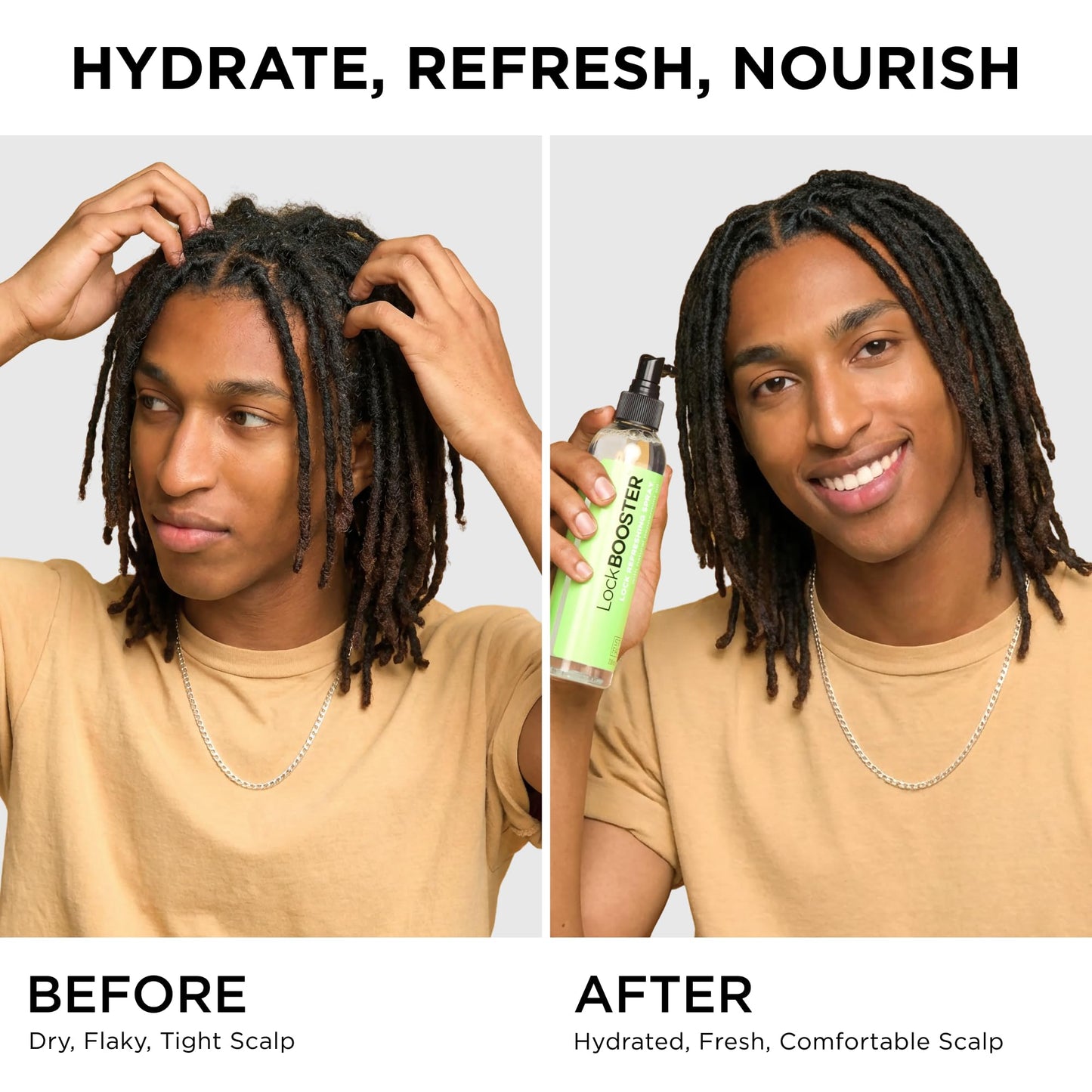 Style Factor LockBOOSTER Lock Refreshing Spray - Hydrating & Cooling Mist for Braids, Locs & Twists - Alcohol-Free Formula with Peppermint -Refresh Beauty & Personal Care Style Factor