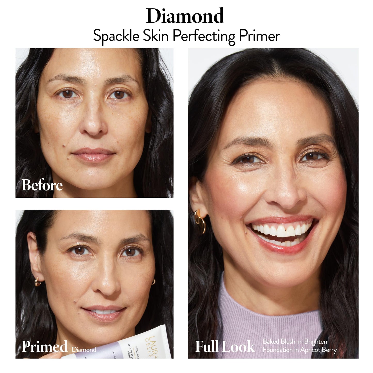 LAURA GELLER NEW YORK Spackle Primer - Diamond - Super-Size 2 Fl Oz - Hyaluronic Acid Makeup Primer for Mature Skin Beauty & Personal Care LAURA GELLER NEW YORK