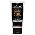 MËNAJI Face & Body Scrub - Exfoliating Mens Face Wash and Body Scrub - Deep Clean for Sensitive Skin - All Natural Skin Care - 5.75 Fl Oz Beauty & Personal Care Menaji