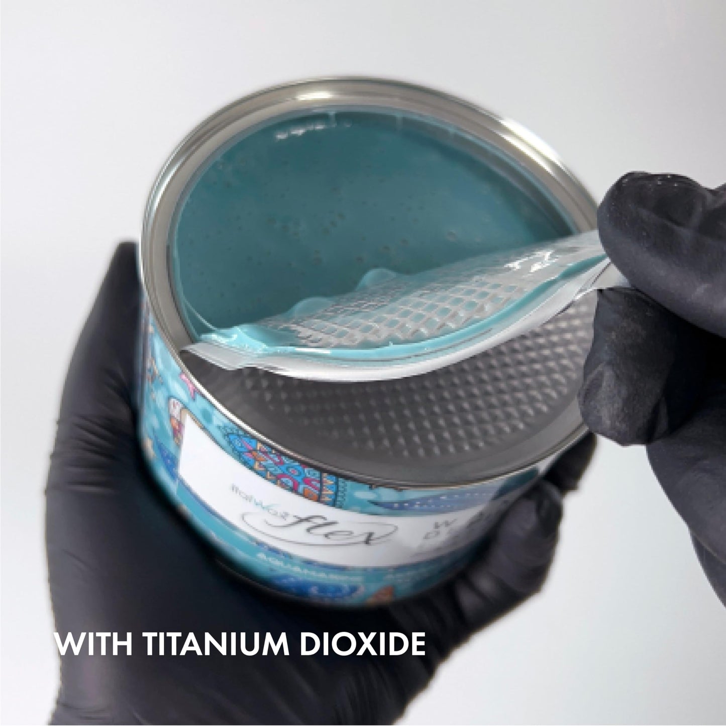 Italwax Flex Aquamarine- 14oz (397 g) - Soft wax tin for hair removal - Uncented - Liposoluble syntetic formulation - Ideal for waxing all body area Beauty and Personal Care Italwax