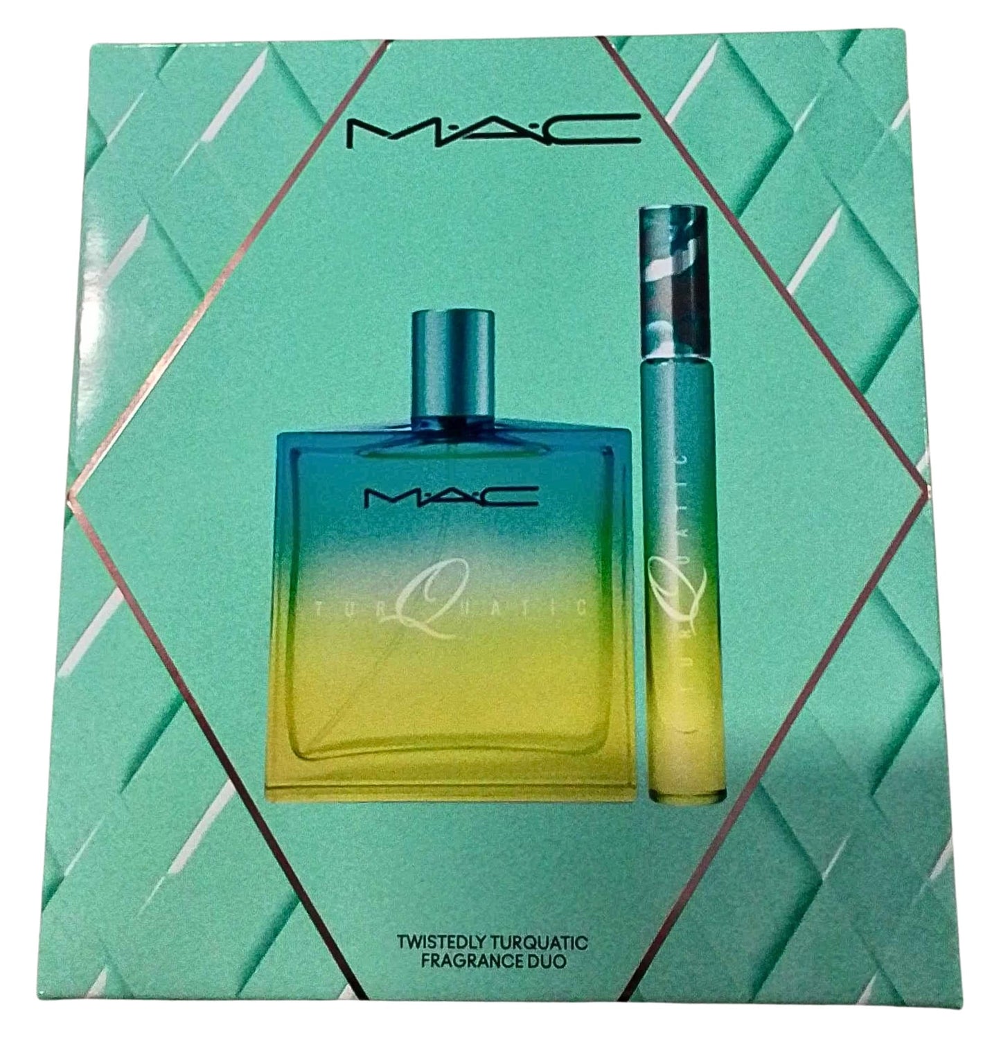 MAC Twistedly Turquatic Fragrance Duo Set - Eau de Toilette Spray 1.7 fl oz / 50 ml + Travel Spray 0.2 fl oz / 6 ml Beauty & Personal Care MAC