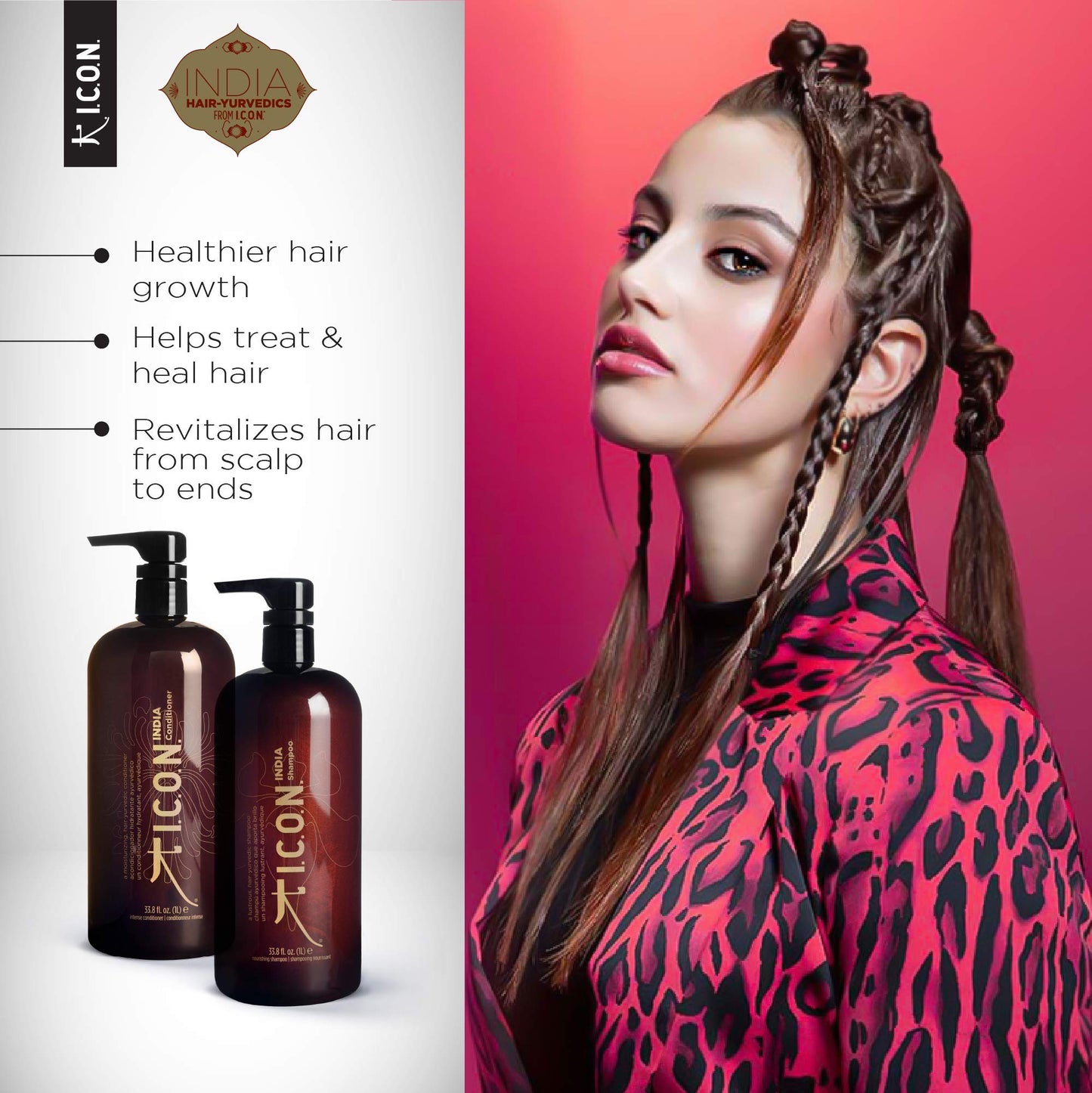 Icon India Shampoo and Conditioner Liter Duo by ICON Beauty & Personal Care ICON