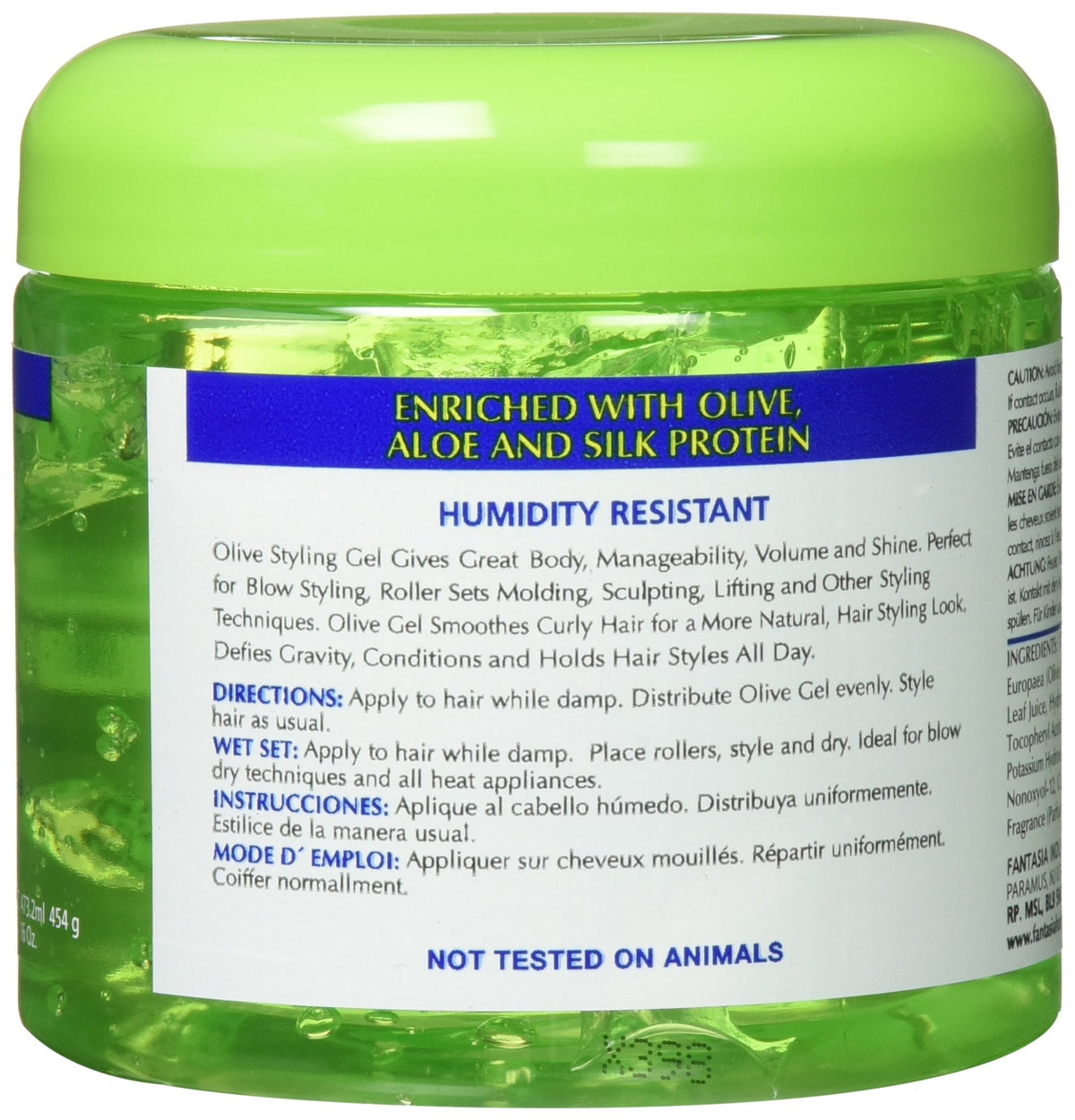 Fantasia Ic Hair Polisher Olive Styling Gel With Sparkle Lites, 16 Oz Beauty & Personal Care Fantasia