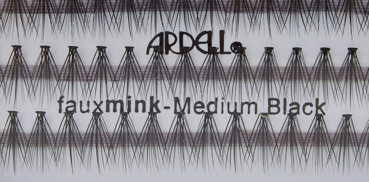 Ardell False Eye Lashes Faux Mink Individuals Medium Black, 1 Pack
