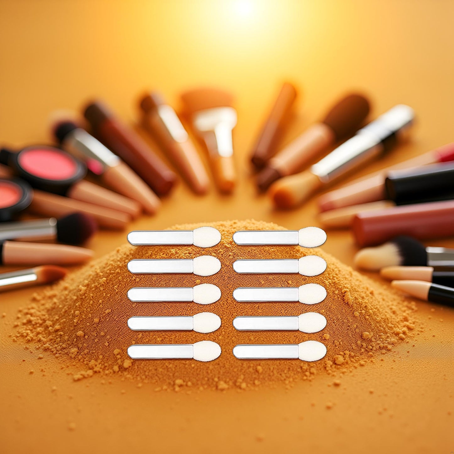 10 Pcs Eyeshadow Applicator Eyeshadow Brush Makeup Tools, Dual Sides Eye Shadow Brushes Makeup Applicator Sponge and Attractive Disposable Beauty & Personal Care Jowxsx