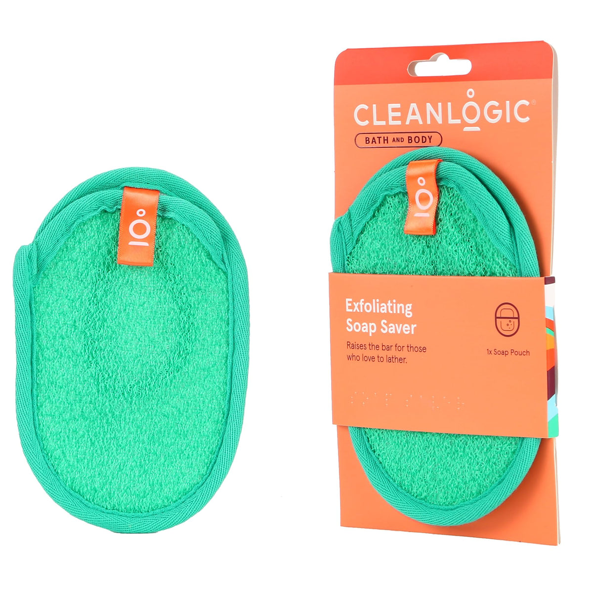 Clean Logic Bath & Body Exfoliating Soap Saver Beauty & Personal Care Cleanlogic