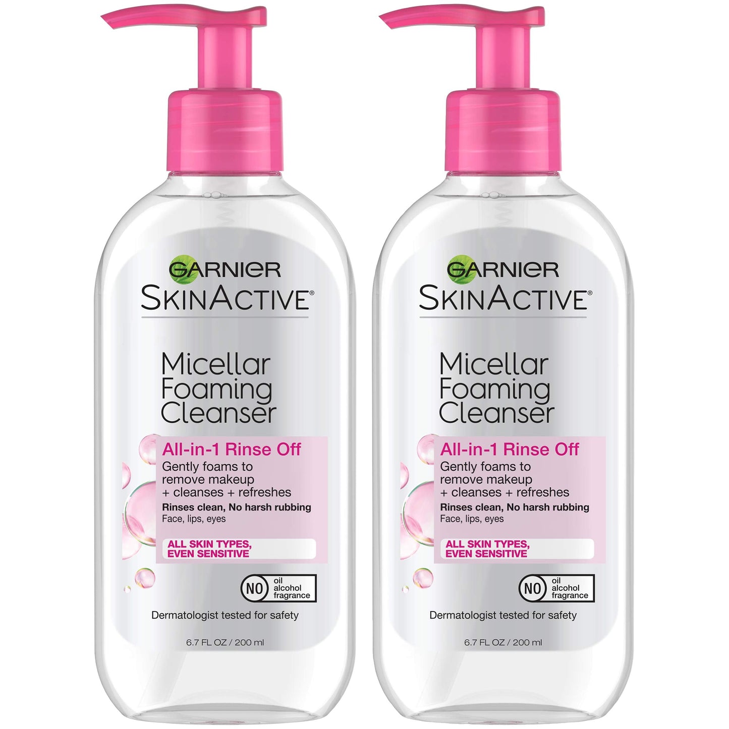 Garnier SkinActive Micellar Foaming Face Wash, 6.7 Fluid Ounce (Pack of 2) Beauty & Personal Care Garnier