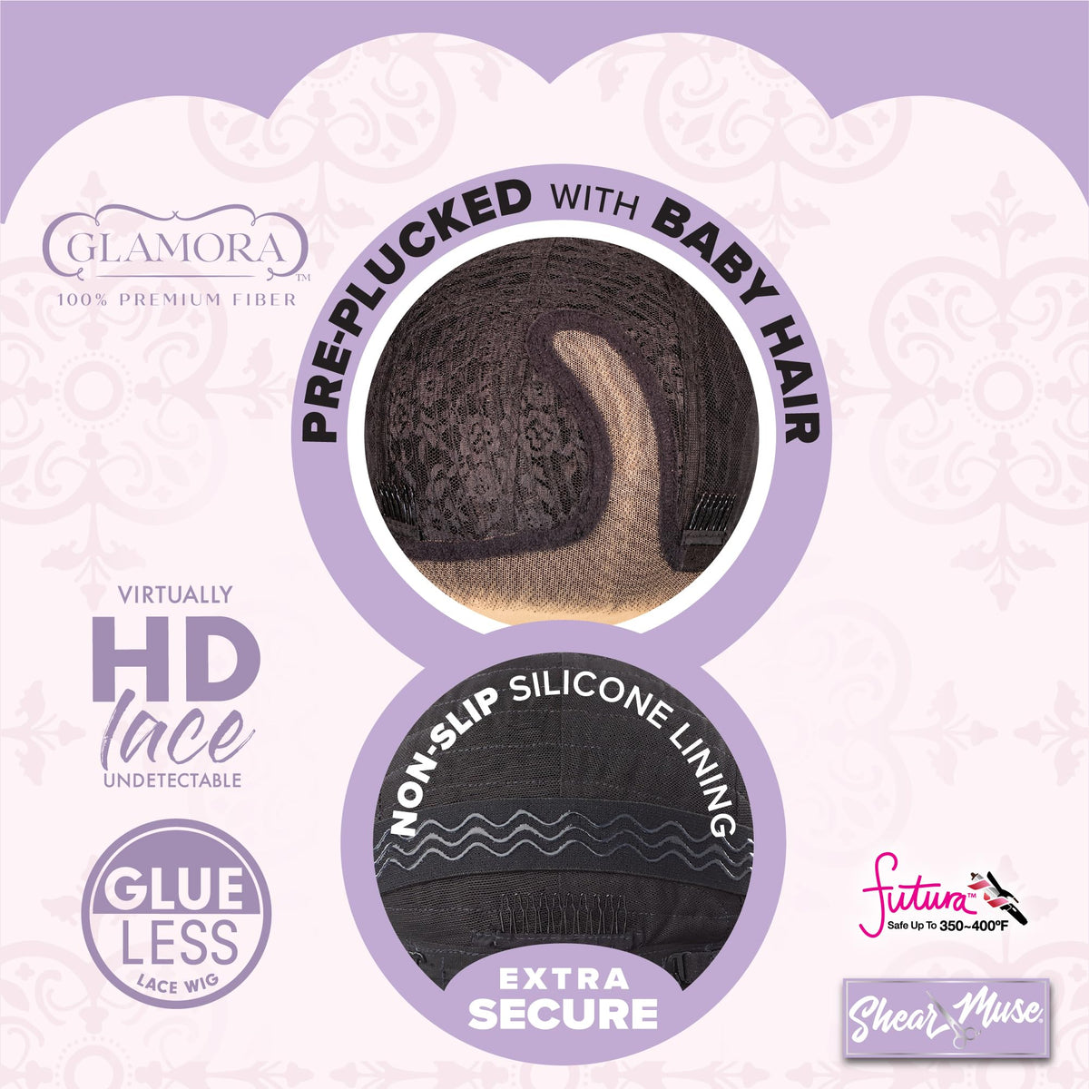 Sensationnel Glamora Lace Front Wig-Glam Unit 3, 2 DARKBROWN