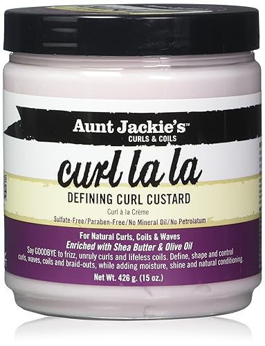 Aunt Jackies Curl La La Defining Curl Custard 15 Ounce Jar (443ml) (2 Pack) Beauty & Personal Care Aunt Jackie's
