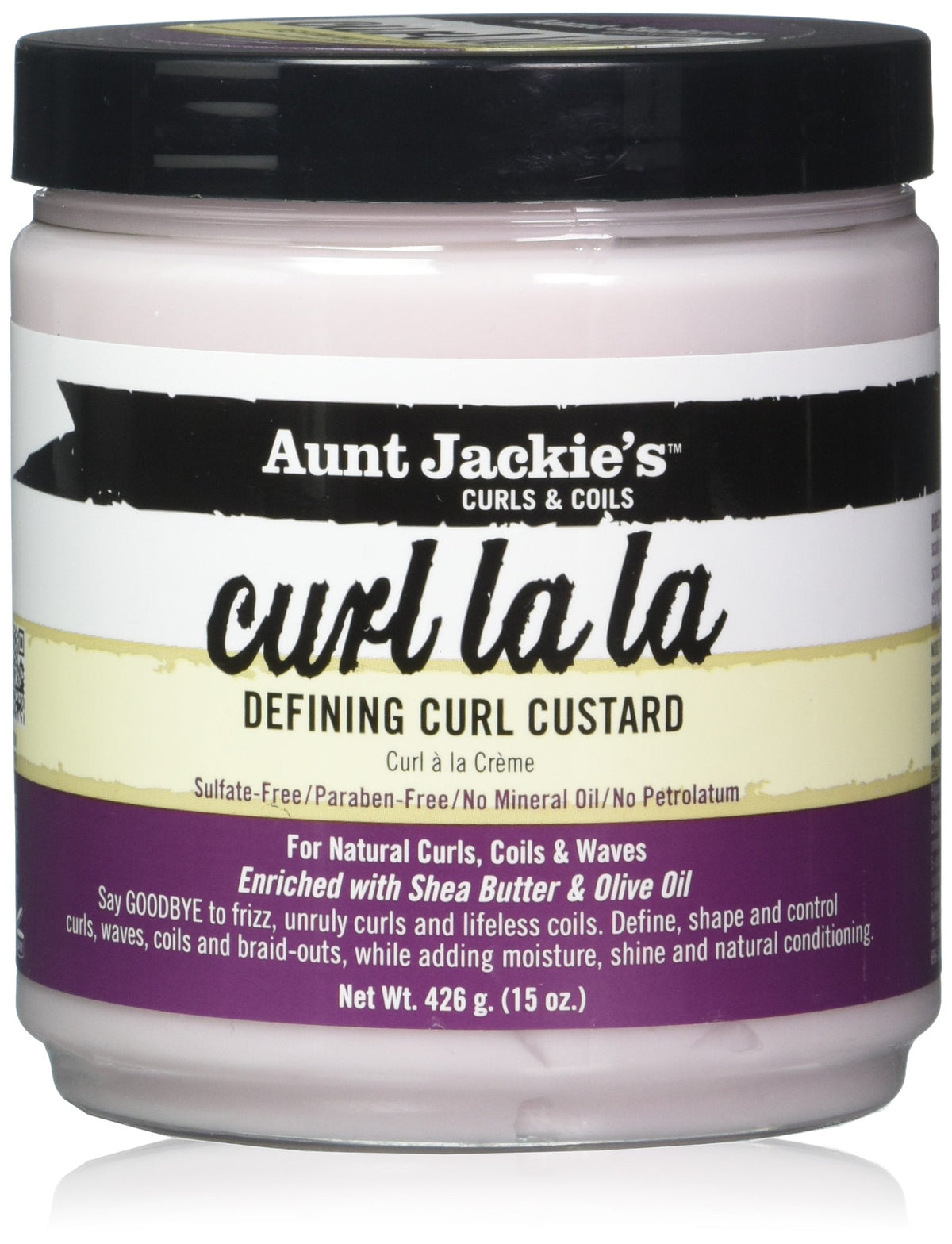 Aunt Jackies Curl La La Defining Curl Custard 15 Ounce Jar (443ml) (2 Pack) Beauty & Personal Care Aunt Jackie's