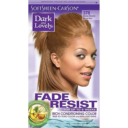 Dark and Lovely Fade Resistant Rich Conditioning Color, No. 378, Honey Blonde, 1 ea (Pack of 4) Beauty & Personal Care Dark & Lovely