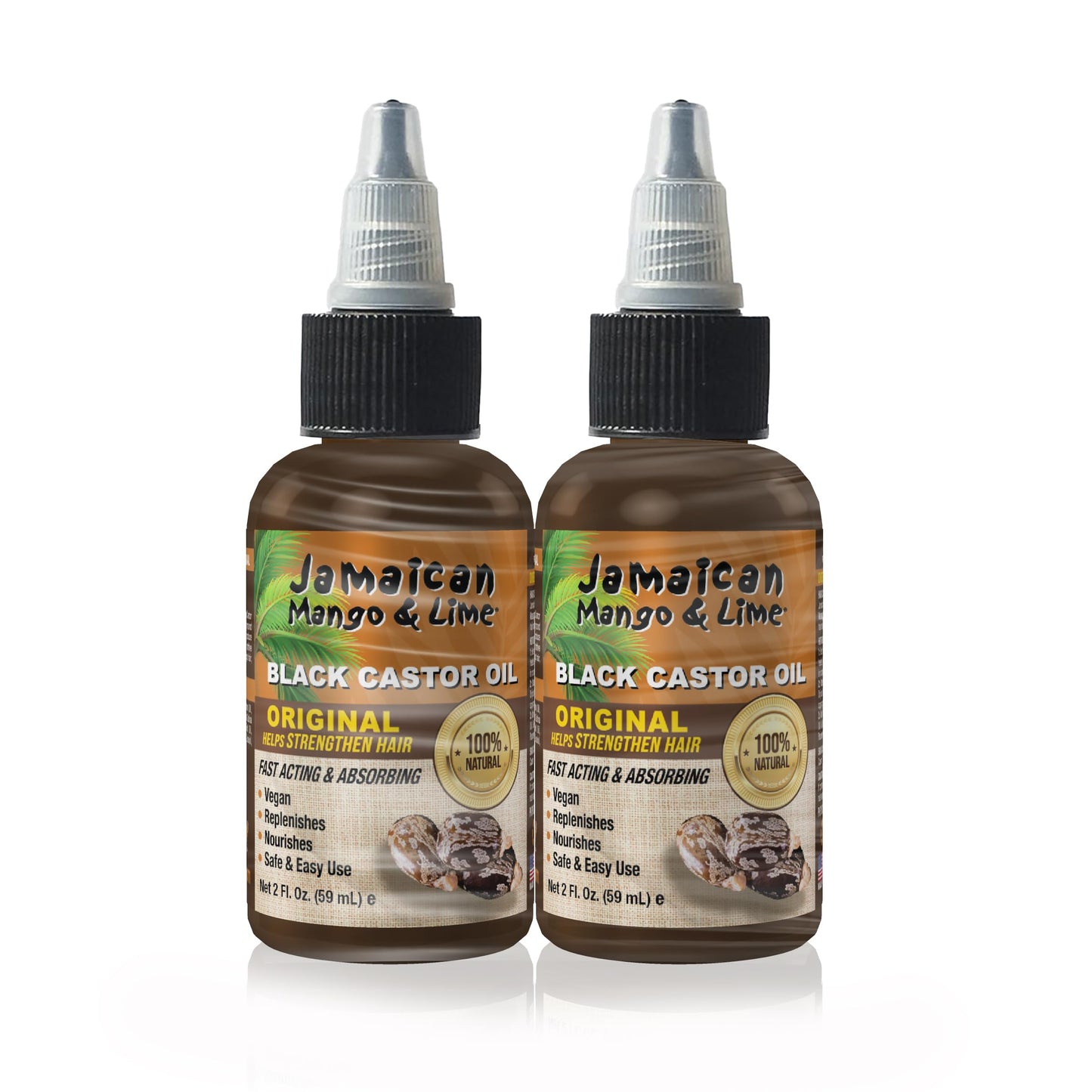 Jamaican Mango & Lime Black Castor Oil Original - Strength & Shine - Lightweight Hair & Scalp Oil for Locs, Braids, Twists & Natural Hair - (2 fl oz Beauty & Personal Care Jamaican Mango & Lime