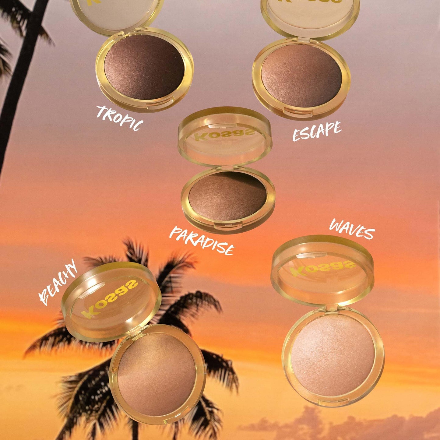 Kosas The Sun Show Glowy Warmth Baked Bronzer - Talc-Free Powder Bronzer for Face, Buildable Color, Natural Glow, Lightweight Finish, Waves Beauty & Personal Care Kosas
