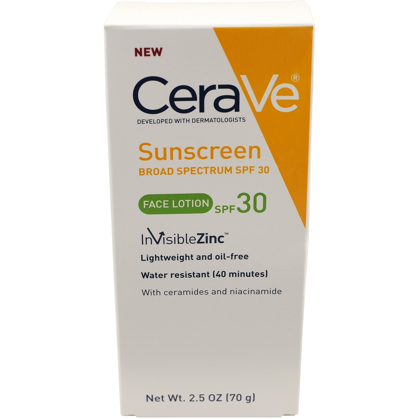 CeraVe Sunscreen Face Lotion SPF 30 2.5 oz with Zinc Oxide, Niacinamide and Ceramides for Broad Spectrum Sun Protection Beauty & Personal Care CeraVe