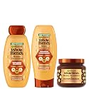 Garnier Whole Blends Honey Treasures Repairing Shampoo, Conditioner + Hair Mask Set for Dry, Damaged Hair (3 Items), 1 Kit (Packaging May Vary) Beauty & Personal Care Garnier