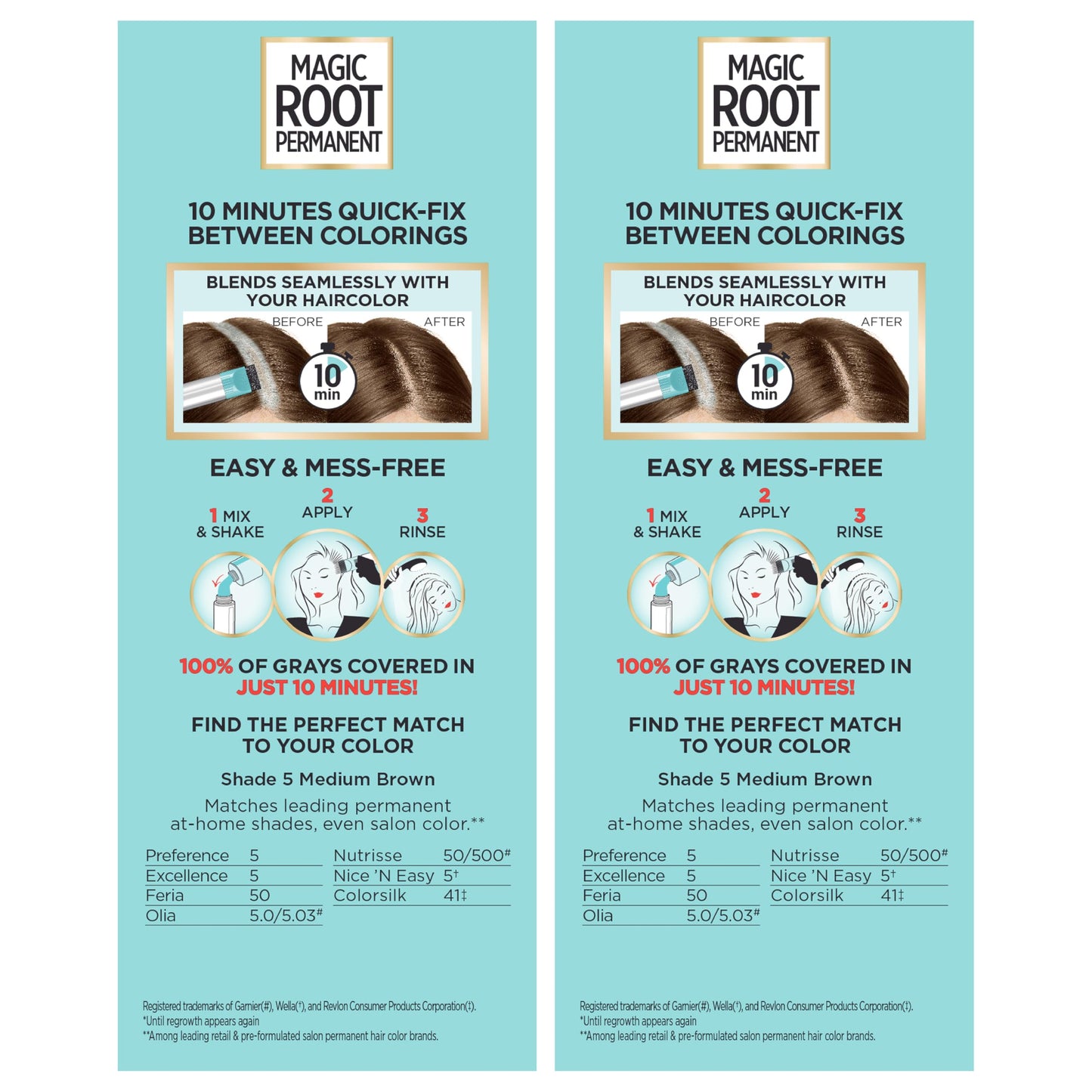 L'Oreal Paris Magic Root Permanent Hair Color Kit, 100% Gray Hair Coverage In Just 10 Minutes, Precision Brush Applicator for Seamless Application, 5 Beauty & Personal Care L'Oreal Paris