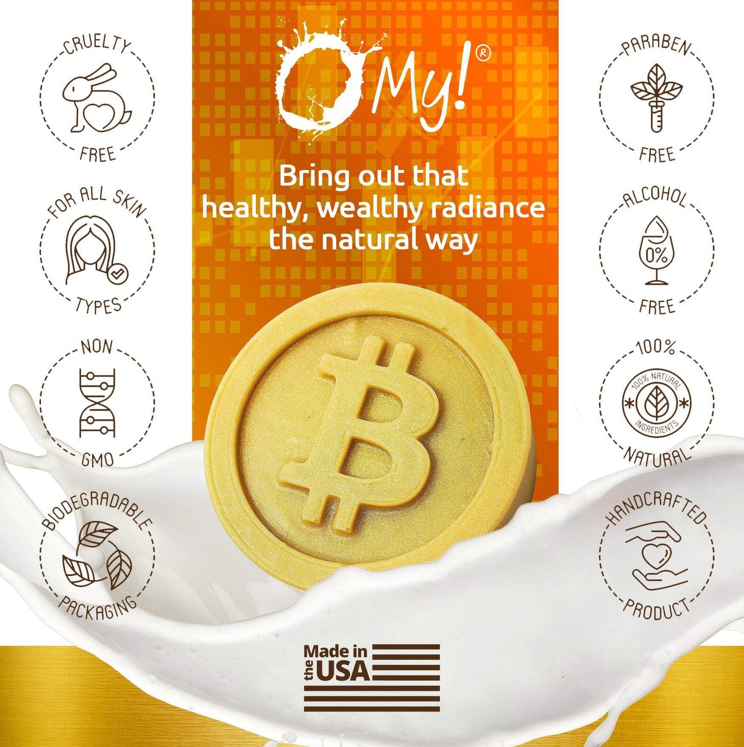 O My! Bitcoin Goat Milk Soap Beauty & Personal Care O My!