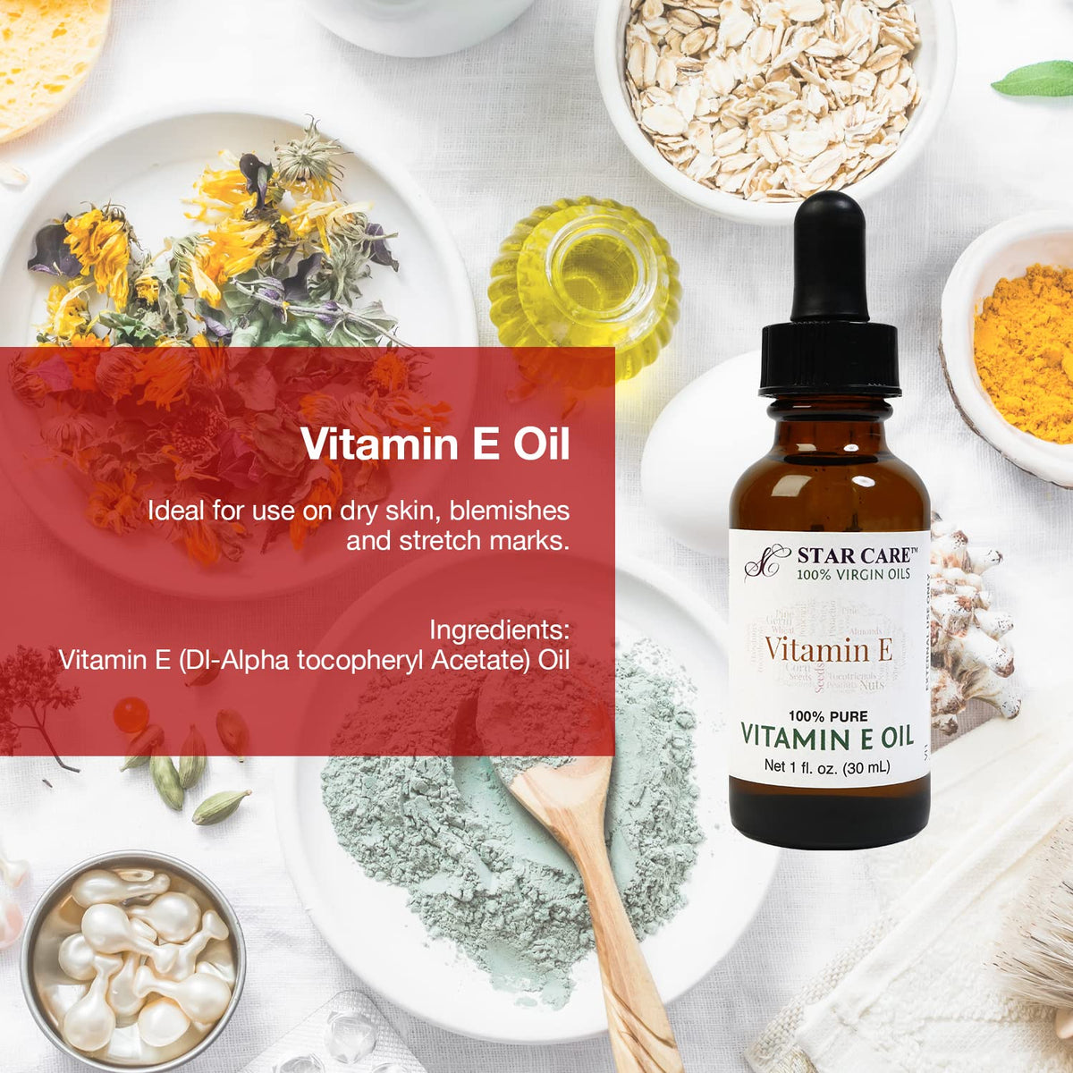 STAR CARE 100% Pure Vitamin E Oil