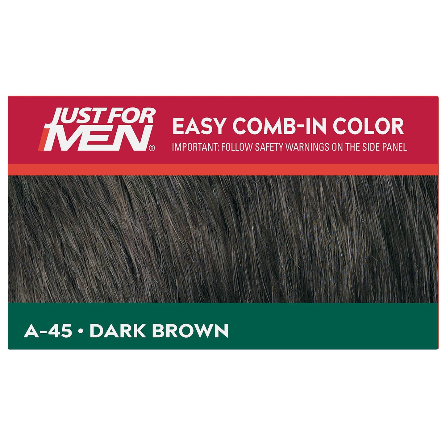 Just For Men Easy Comb-In Color #A-45 Dark Brown (Pack of 2) Beauty & Personal Care Just for Men