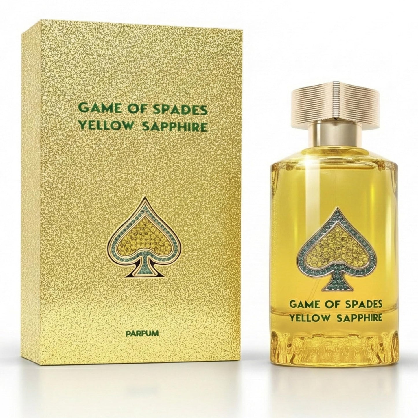 Jo Milano Game of Spades Yellow Sapphire Parfum Spray | 3.4 oz (100ml) | Amber, Sweet, Musky, Rose, Oud, Floral Scent | Long Lasting Fragrance for Men Beauty & Personal Care Jo Milano