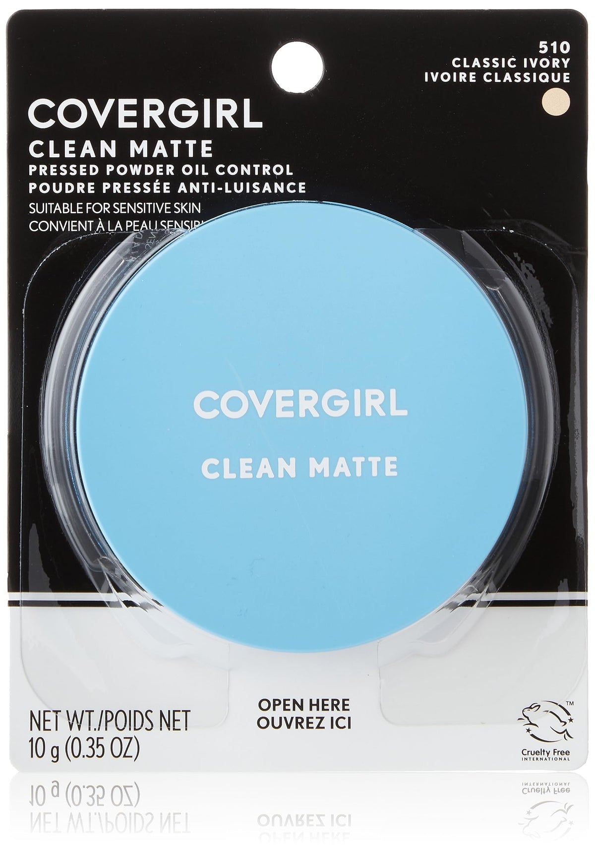 COVERGIRL Clean Matte Pressed Powder, Oil Control Powder, 1 container, .35 Fl Oz, Face Powder, Oil Free Loose Powder, Matte Finish, Lightweight, Shine Beauty & Personal Care COVERGIRL