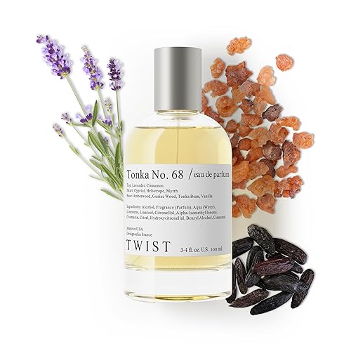 Twist Tonka No. 68 - Eau De Parfum Inspired by J. Malone Myrrh & Tonka Cologne, Long-Lasting Perfume For Women & Men, Paraben Free, Vegan, Clean Beauty & Personal Care Twist