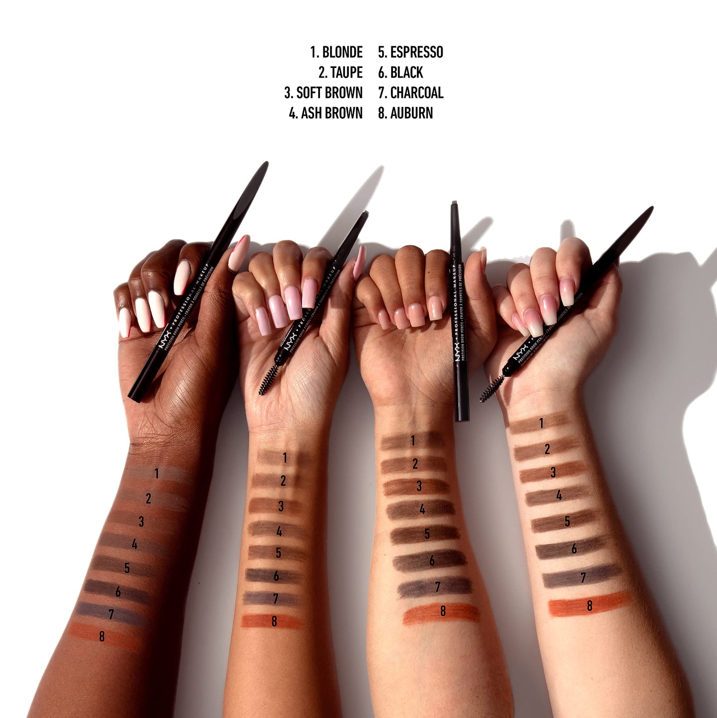 NYX PROFESSIONAL MAKEUP Precision Eyebrow Pencil, Auburn Beauty & Personal Care NYX PROFESSIONAL MAKEUP