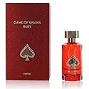 Jo Milano Game of Spades Ruby Parfum Spray | 3.4 oz (100ml) | Fruity, Amber, Sweet, Musky, Rose, Saffron Scent | Long Lasting Fragrance for Men Beauty & Personal Care Jo Milano