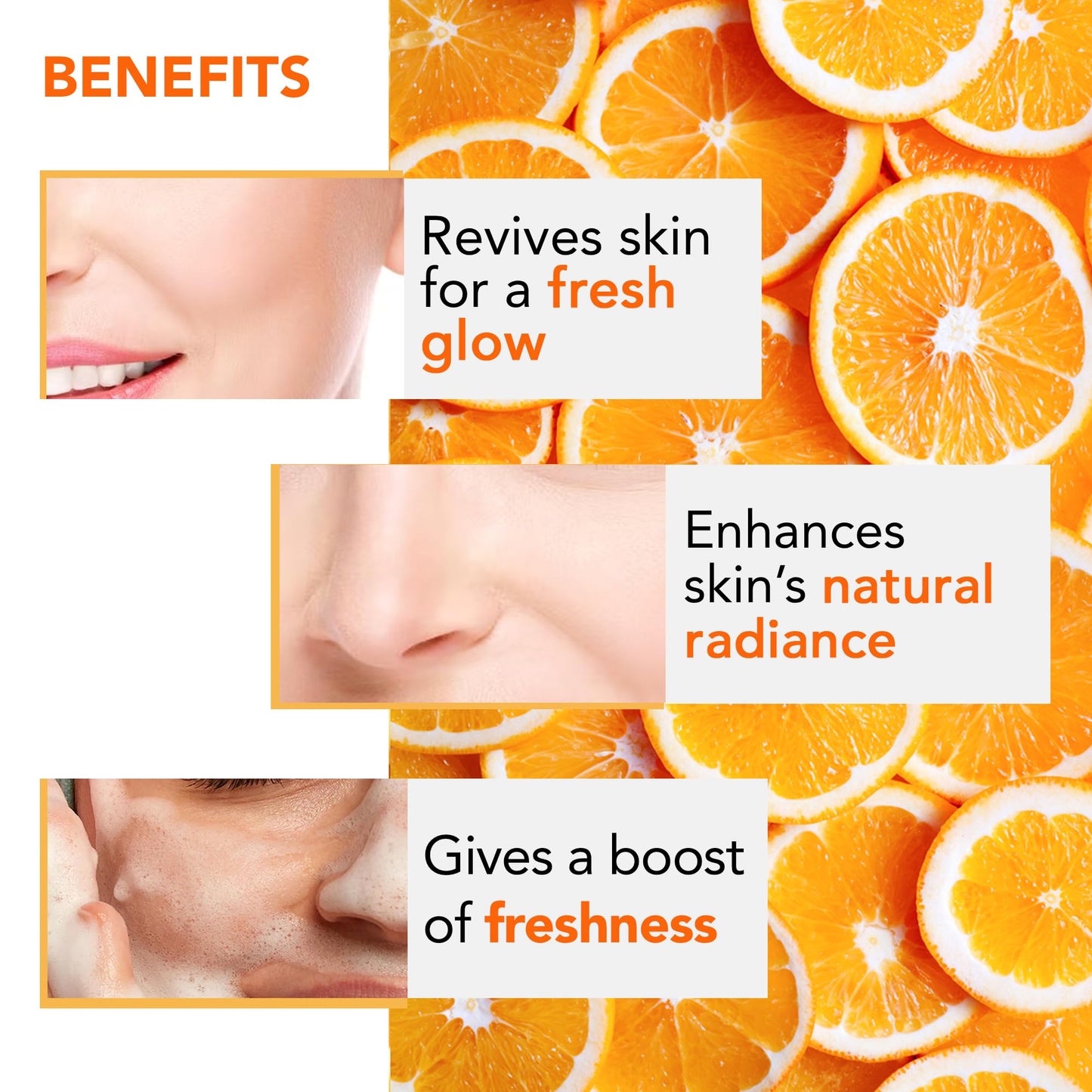 Botanic Hearth Vitamin C Foaming Face Wash With Papaya & Orange | Extracts Built|In Silicone Brush | For Cleansing & Glowing Skin | Paraben & Sulphate Beauty & Personal Care Botanic Hearth