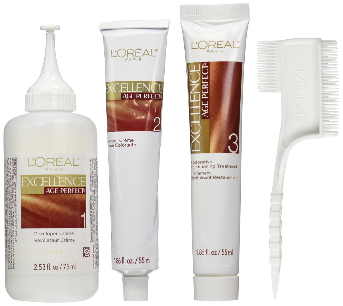 L'Oreal Paris ExcellenceAge Perfect Layered Tone Flattering Color, 5CB Medium Chestnut Brown Beauty & Personal Care L'Oreal Paris