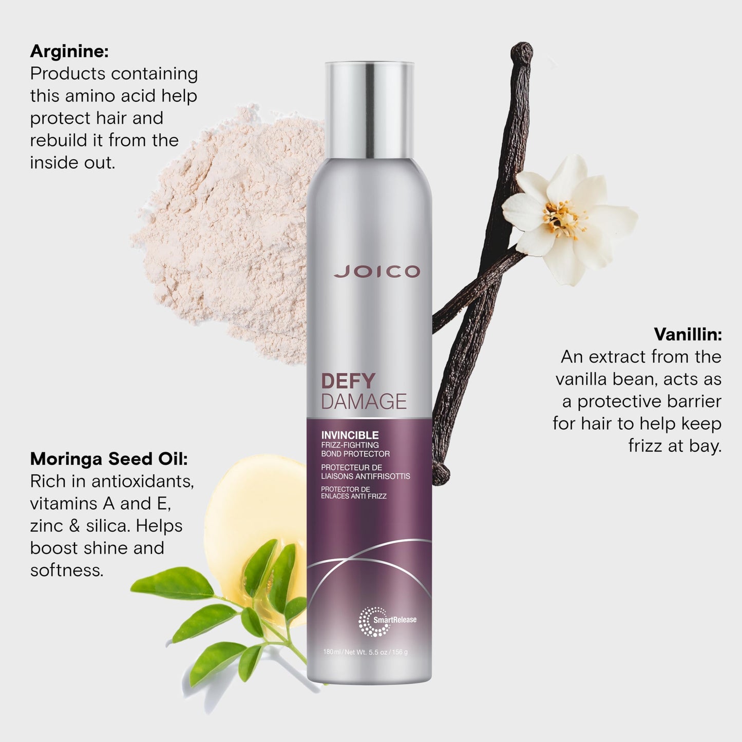 Joico Defy Damage Invincible Frizz-Fighting Bond Protector | 24 Hour Frizz Protection | Thermal Heat & Humidity Protection | Boost Shine | Reduce Beauty & Personal Care Joico