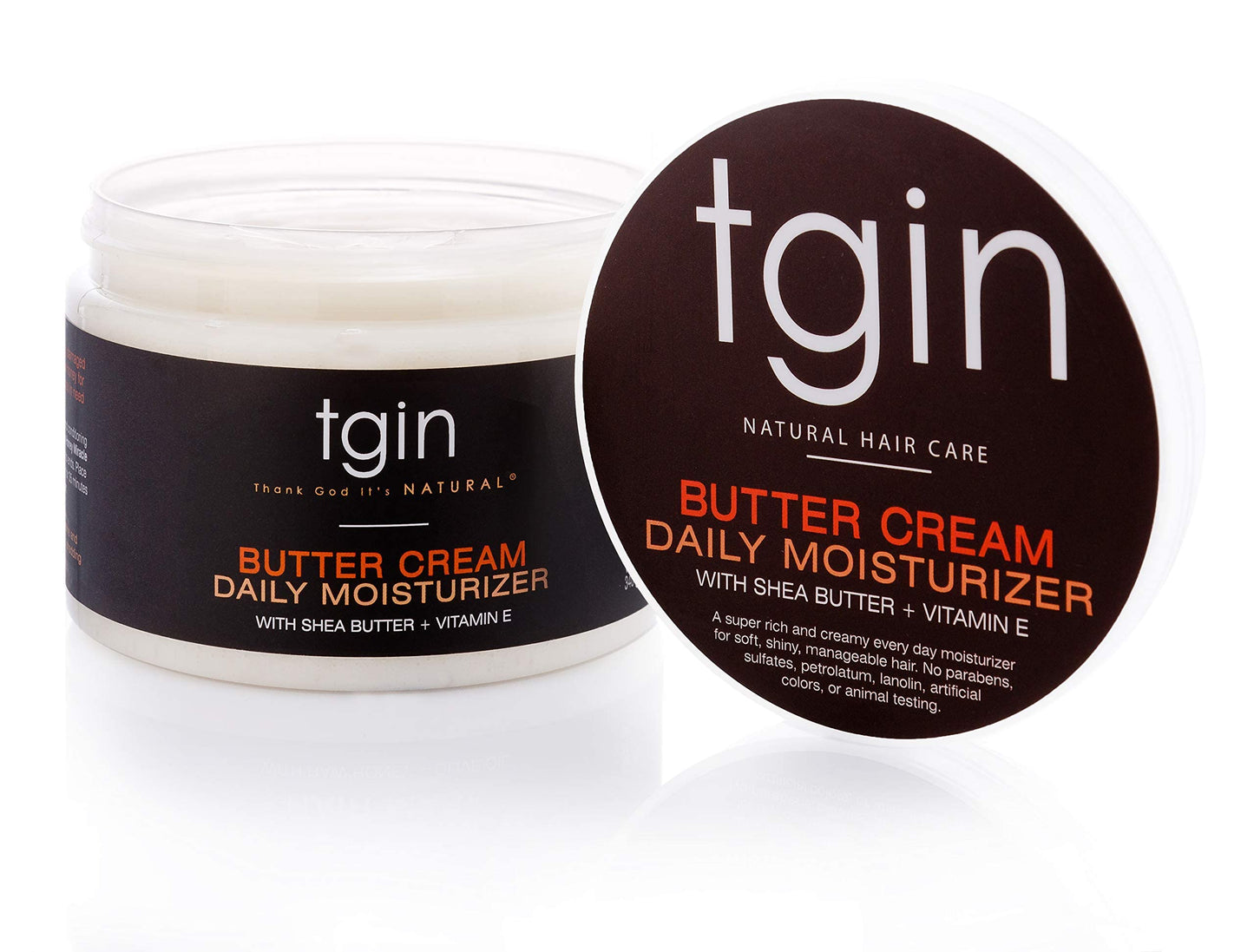 tgin Butter Cream Daily Moisturizer - Curly Hair Products With Deep Hydration for Soft, Defined Curls - Hair Products for Twist Out Styling, Frizz Beauty & Personal Care Thank God It's Natural