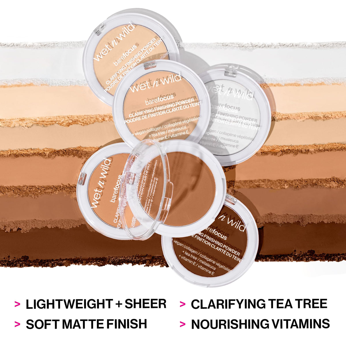 wet n wild Bare Focus Clarifying Finishing Powder | Matte | Pressed Setting Powder Light-Medium Beauty & Personal Care wet n wild