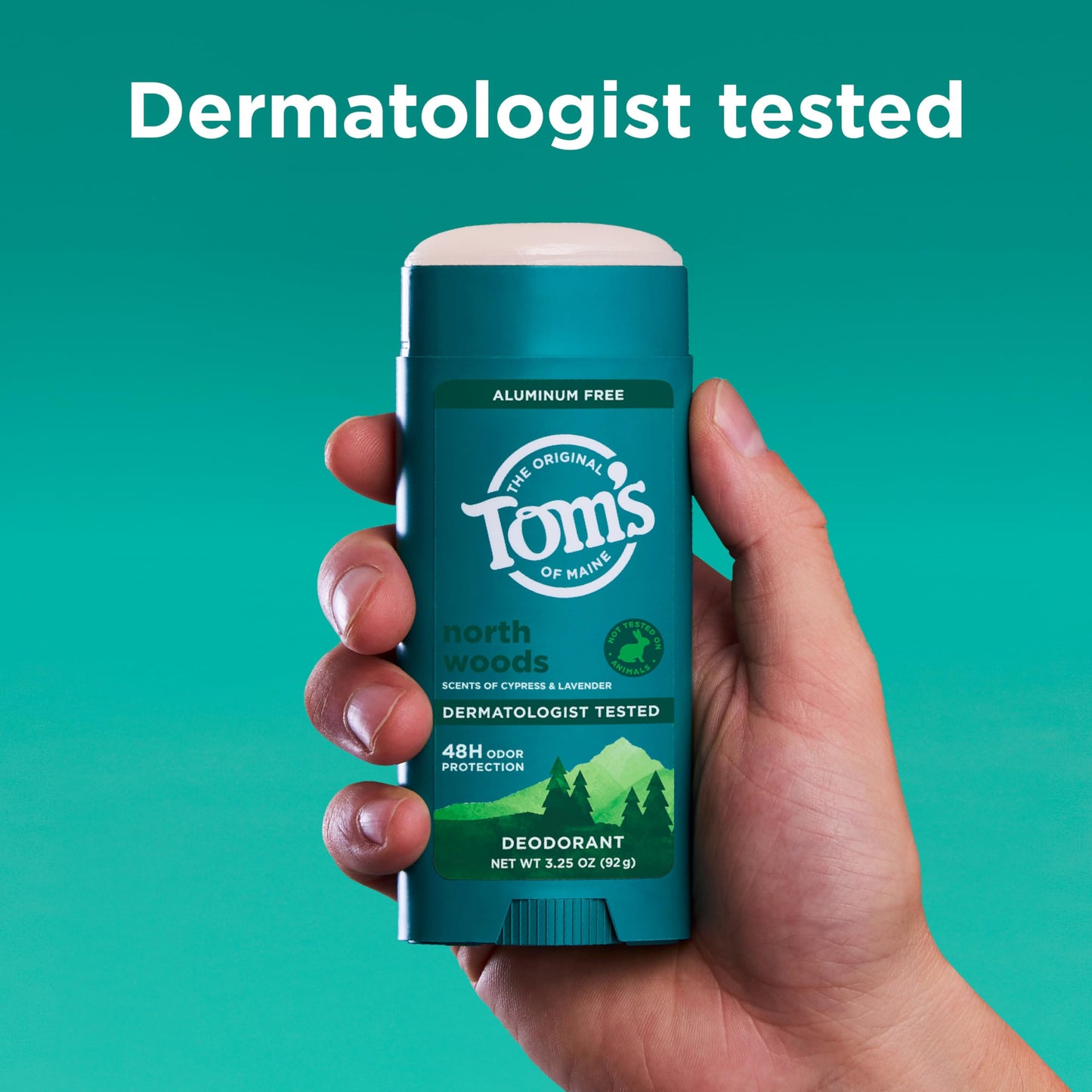 Tom’s of Maine North Woods Natural Deodorant for Men and Women, Aluminum Free, No Artificial Fragrances, Dyes, or Preservatives, Baking Soda Free Beauty and Personal Care Tom's of Maine