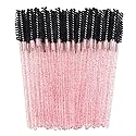 300 Pack Mascara Wands Disposable Eye Lash Brushes for Eyelash Extensions Tool Makeup Applicator Kit, Crystal Rose/Black Beauty & Personal Care myaokue-up