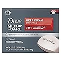 Dove Men+Care Men's Bar Soap Deep Clean 8 Bars More Moisturizing Than Bar Soap Effectively Washes Away Bacteria, Nourishes Your Skin 3.75 oz Beauty & Personal Care DOVE MEN + CARE